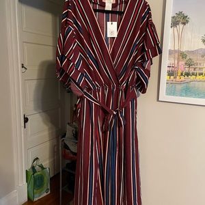 Flying Tomato striped wrap dress 3XL never been worn